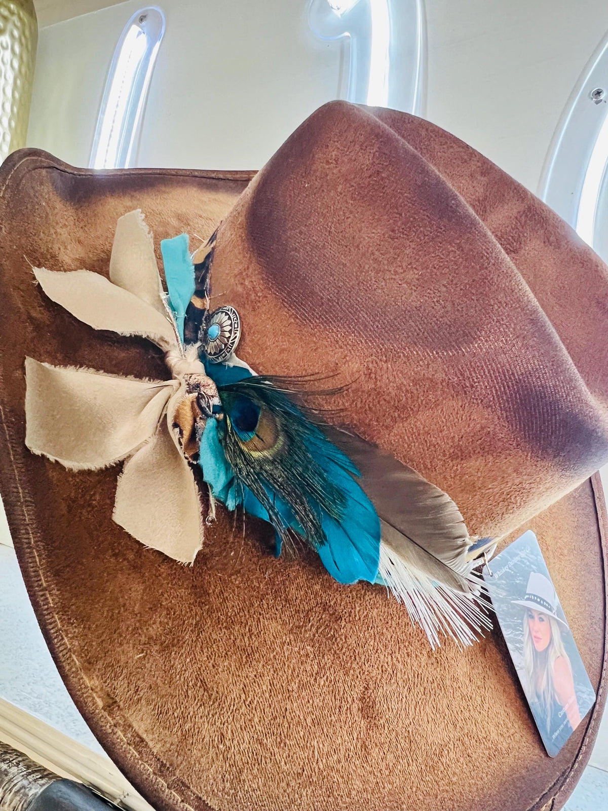 Buckle Up Cognac Western Hat