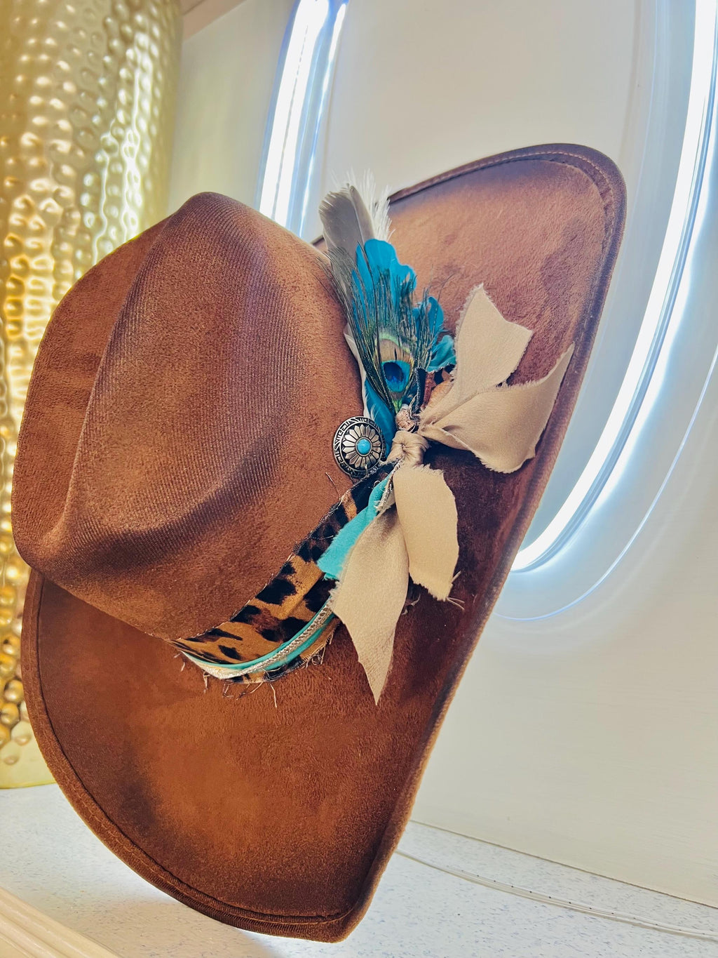 Buckle Up Cognac Western Hat